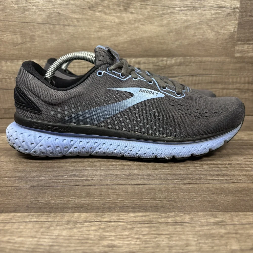 Brooks Glycerin 16 Gray Blue Womens US Size 8 EUR 39 1203171B050 Running Shoes